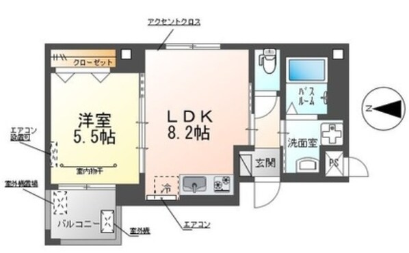 ラピスラズリの物件間取画像